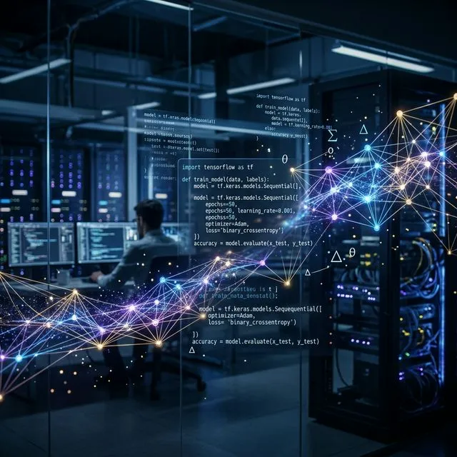 Custom AI software development and engineering hero background - Mobiloitte UK