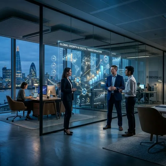 Digital transformation and AI adoption in the UK business sector - Mobiloitte UK